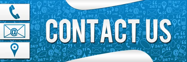 Contact Us Banner Texture — Stock Photo, Image