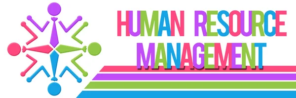Human Resource Management Human Circular Colorful — Stock Photo, Image