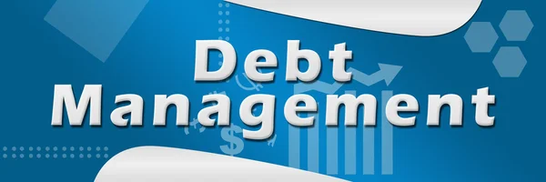 Debt Management Business Thema Hintergrund — Stockfoto