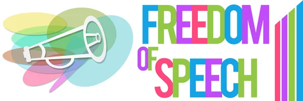 Свобода слова барвисті банер — стокове фото