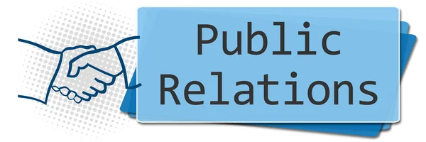 Public Relations Side Squares — Stock Photo, Image