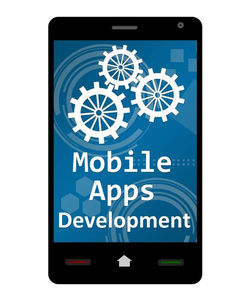 Desenvolvimento de aplicativos móveis — Fotografia de Stock