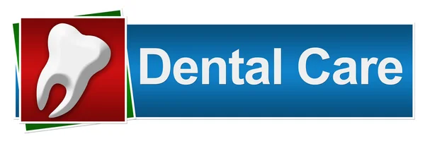 Cuidado dental Rojo Azul Verde — Foto de Stock