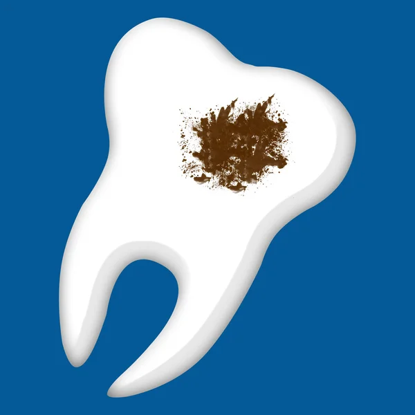 Sıçrama ile diş — Stok fotoğraf