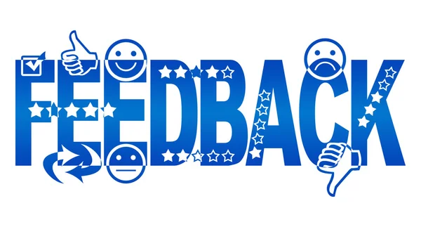 Feedback Text With Symbols — Stock Photo, Image