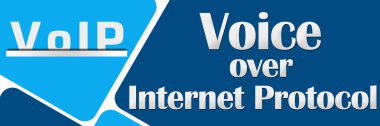 VoIP iki mavi kareler