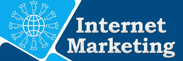 Internet Marketing sfondi blu — Foto Stock
