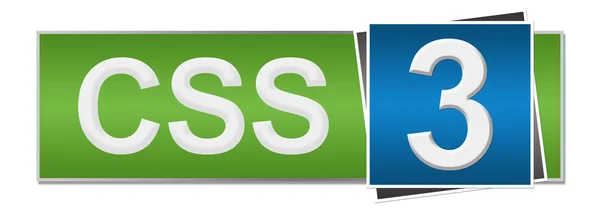 CSS 3 Verde Blu — Foto Stock