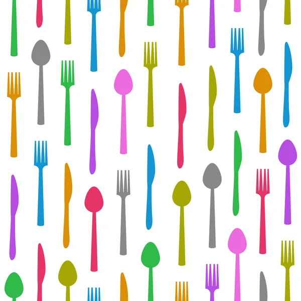 Cucchiaio per forchetta Texture colorata — Foto Stock