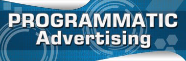 Programmtic Advertising Blue Background clipart