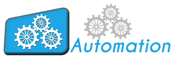 Automation Blue Triangle — Stock Photo, Image