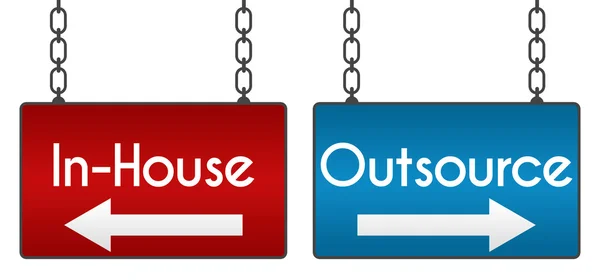 Outsource In-House Signboards — Stock Photo, Image