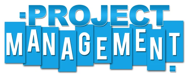 Project Management blå ränder — Stockfoto