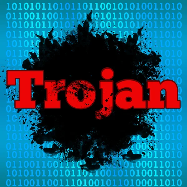 Trojan Binary Background — Stock Photo, Image