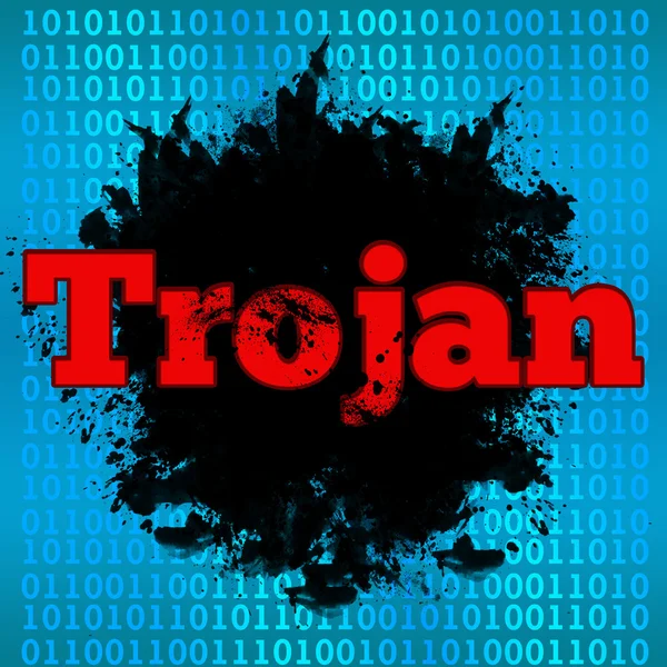 Trojan fundo binário — Fotografia de Stock