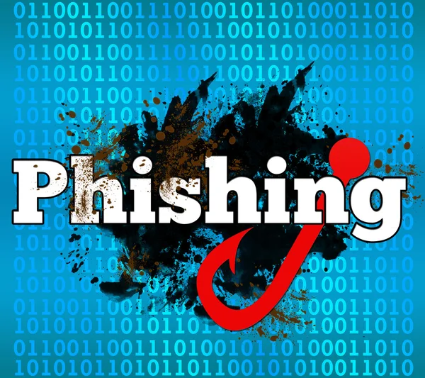 Phishing Binary achtergrond — Stockfoto