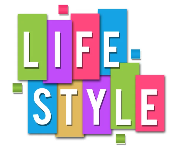 Lifestyle bunter Streifen horizontal — Stockfoto