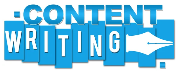 Content Marketing blauwe strepen Professional — Stockfoto