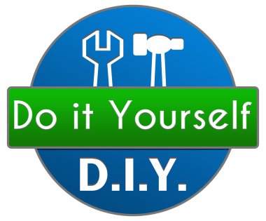 DIY yeşil mavi daire