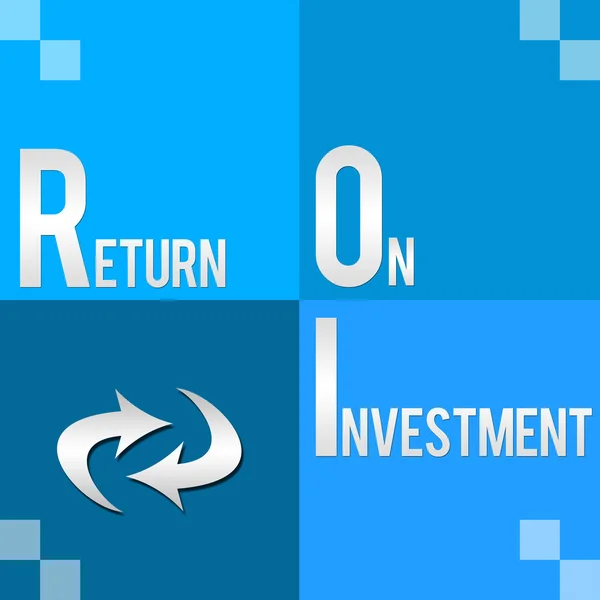 ROI - Retorno do Investimento Quatro Blocos — Fotografia de Stock