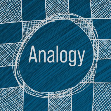 Mavi arkaplan üzerine yazılmış benzetme metni.