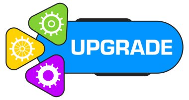 Metin ve vites sembolleri ile konsept resmini yükselt.