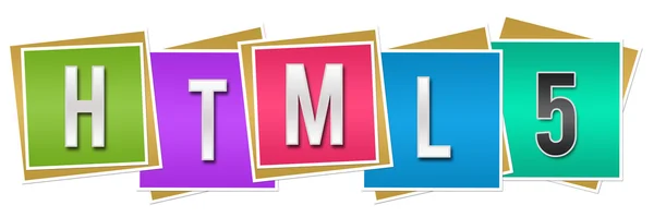 HTML 5 Blocos coloridos — Fotografia de Stock