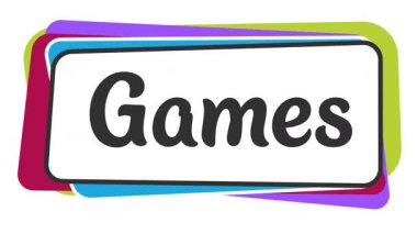 Renkli animasyon arkaplanı üzerine yazılmış oyun metinleri.