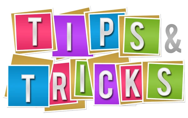 Tipps und Tricks bunte Blöcke — Stockfoto