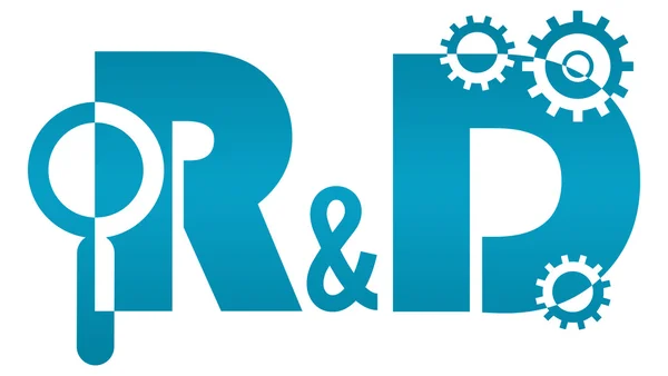 R And D - Research And Development Logo — Stock Photo, Image