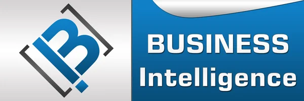 BI - Business Intelligence Horizontal — Foto de Stock