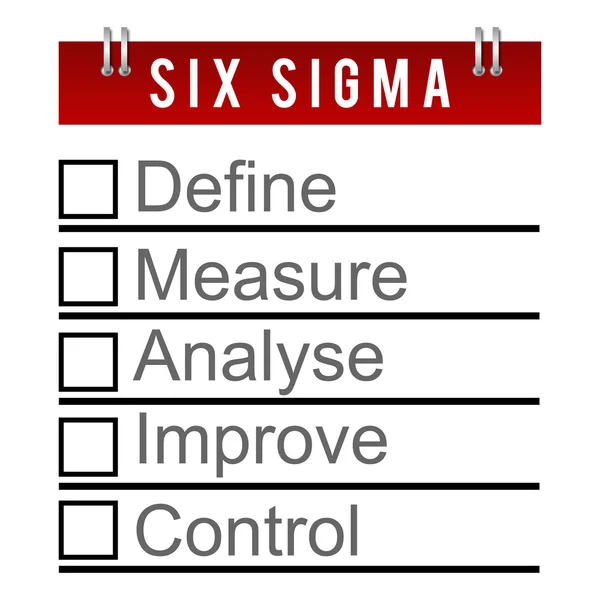 Six Sigma To Do Diary Style — Stok Foto