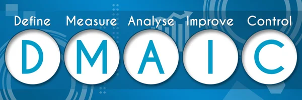 DMAIC iş Tema daireler