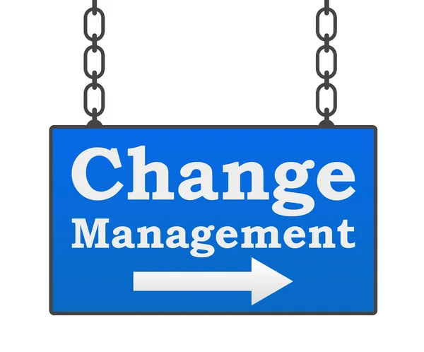 Change Management Signboard — Stock Photo, Image