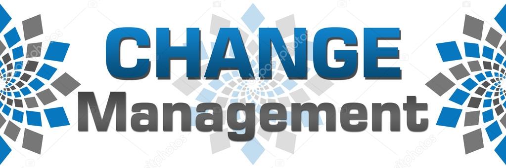 Change Management Blue Grey Squares Horizontal