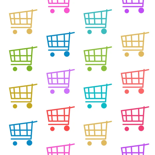 Shopping kärror smidig konsistens färgglada — Stockfoto