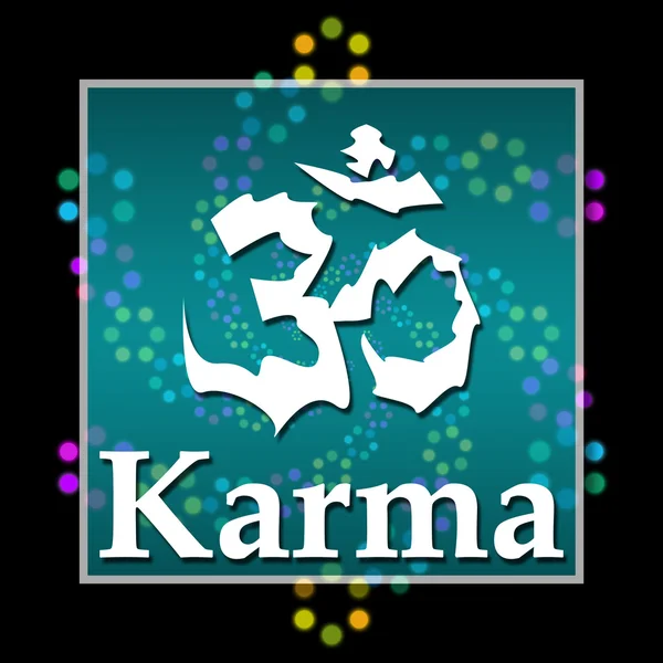 Karma Black kleurrijke elementen — Stockfoto