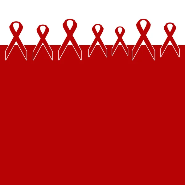 HIV Aids Red Ribbon bakgrund — Stockfoto