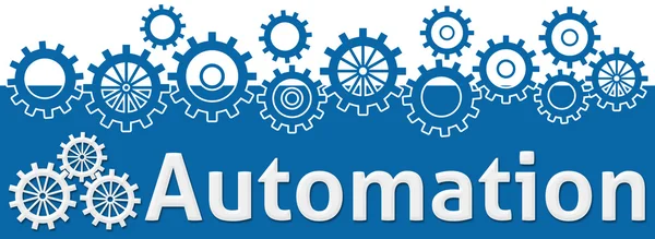 Automation Text med redskap på topp — Stockfoto
