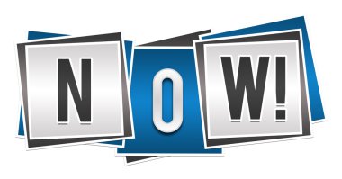 Şimdi mavi gri bloğunda