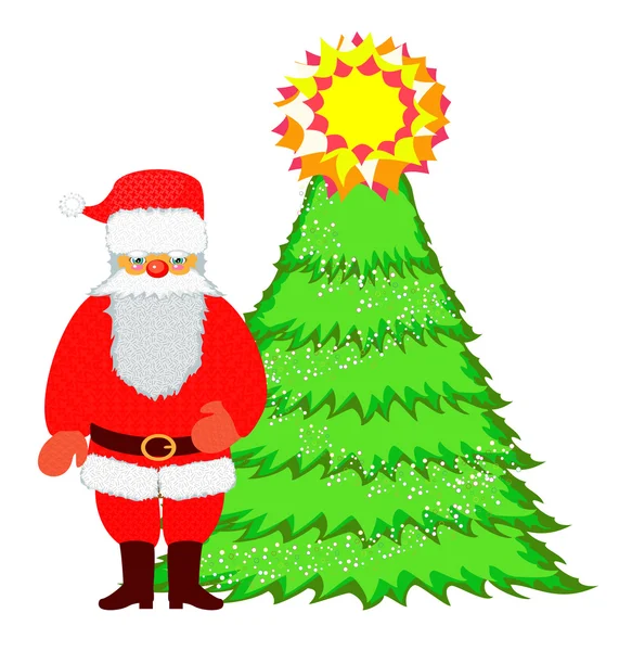 Noel Baba ve Noel ağacı.