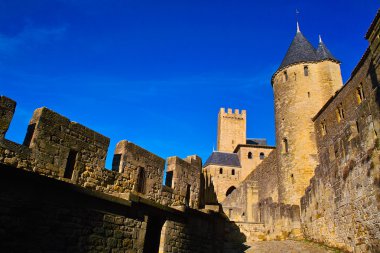 Ortaçağ Kalesi Carcassone duvarlar