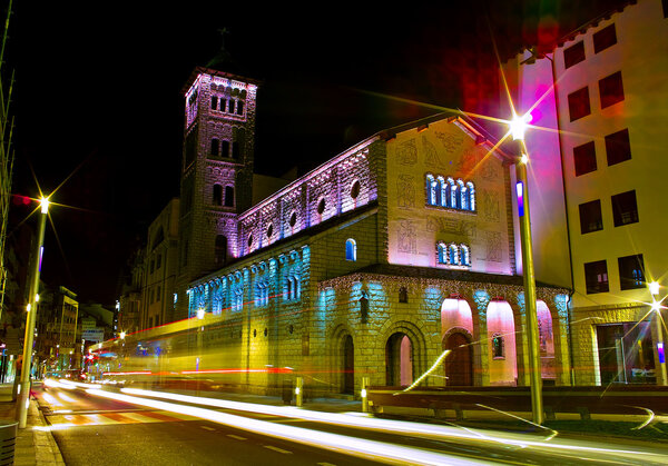 Església de Sant Pere Màrtir by night