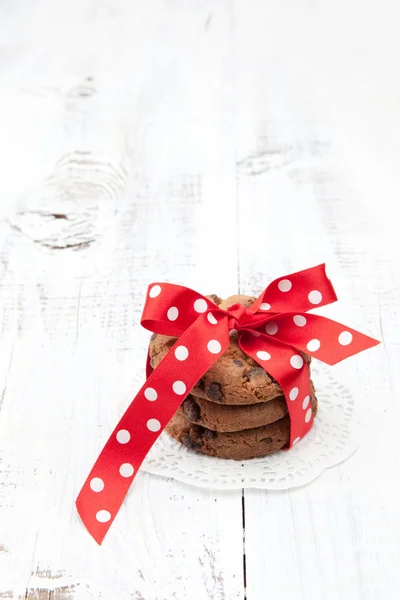 Domácí čokoládové sušenky Stock Obrázky