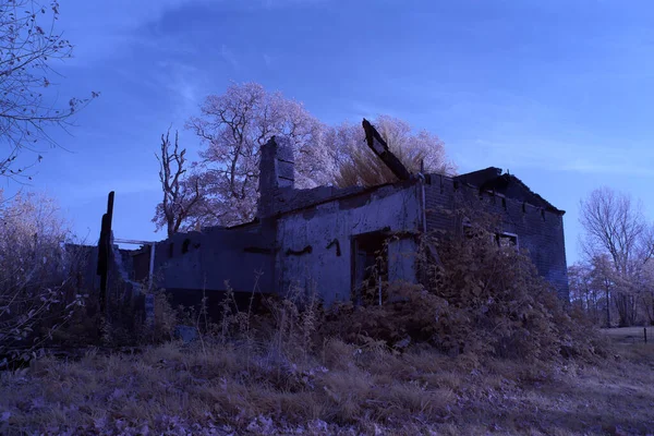 Eursinge Netherlands November 2020 Infrared Photo Shed Netherland — Stock Photo, Image