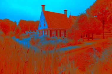 Arnhem, Hollanda - 1 Ağustos 2021: soyut renk çekimi