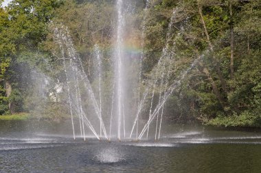 Arnhem, Hollanda - 28 Eylül 2014: park sonsbeek çeşme