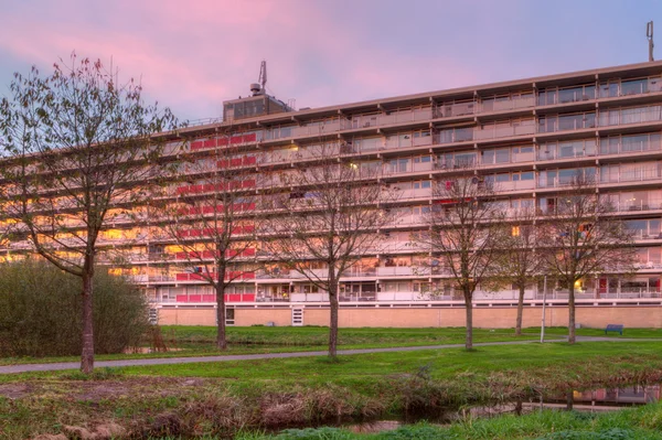 High-rise buildings in the evening glow, Netherlands — Stock Photo, Image