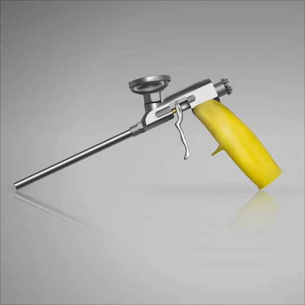 Pistola de espuma 3D realista . — Archivo Imágenes Vectoriales