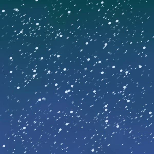 Nieve realista cayendo. Ilustración vectorial . — Archivo Imágenes Vectoriales